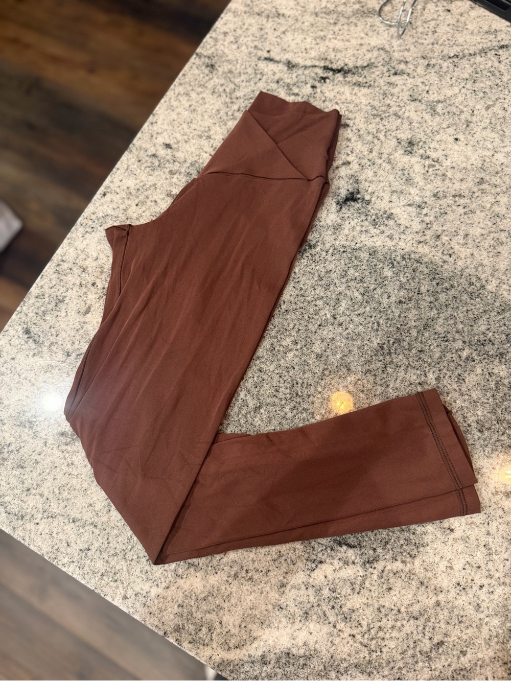 aerie High-Rise Brown Crossover Leggings